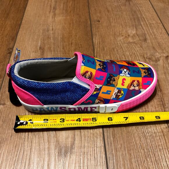 Ground Up Canvas Slip-on Colorful Paw Patrol Sneakers Size 3 Shoes - Picture 4 of 13